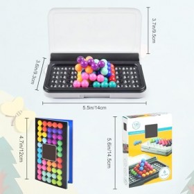 IQ Puzzle Pro, Jeu de Réflexion et de Logique, 120 Défis en 2D et 3D, 3 Modes de Jeu, Niveau Facile à Expert, Jeu de Voyage p