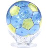 Luxylei 3D Puzzle Football Jigsaw 77 pcs DIY Assembly Football Cristal Modèle Jouet avec Flash Light DIY Modèle Cristal Casse