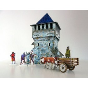 Keranova keranova242&nbsp;14&nbsp;x 11&nbsp;x 22&nbsp;cm Tour Clever Ville médiévale Papier Haut Puzzle 3D