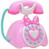 Sitrda Jouet éducatif vintage en plastique pour enfants avec téléphone fixe - Jouet éducatif amusant - Cadeau danniversaire 