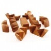 Logica Jeux Art. loeuf Puzzle 3D - Casse-Tête 3D en Bois Précieux - Difficulté 3/6 Difficile - Collection Leonardo da Vinci