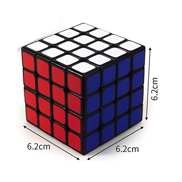 EACHHAHA Cube Magique 4x4,Speed Cube Original,Professionnel, Lisse, Haute tolérance aux pannes,Puzzle 3D adapté aux entraînem