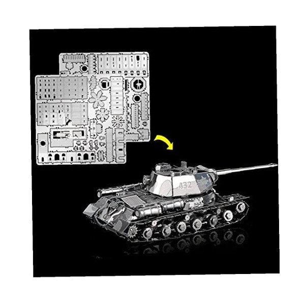 Onsinic 3D Metal Puzzle Tank Armes Militaires Modèle DIY Assemblez Jigsaw Jouets Décoration De Bureau pour Adulte