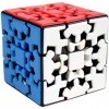 Gobus Oostifun 3x3 Gear Cube Puzzle Kungfu Cube Puzzle 3D 3x3x3 Cube Smooth Twist Puzzle Cube avec Un Support de Cube Multic