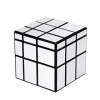 Coolzon Magic Mirror Cube, Cube Magique Mirror 3x3 avec Autocollant de PVC 3D Puzzle Cube Brain Teasers pour Enfants et Adult