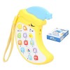 Téléphone Portable Musical Jouet Forme de Lune Apprentissage Éducatif Précoce Téléphone Portable avec Musique Lumière Jouets 