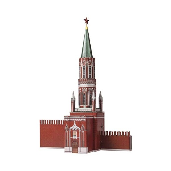 Keranova keranova254 22 x 11 x 30 cm Clever Papier Historique Bâtiments la Tour St. Nicholas Moscou Kremlin Puzzle 3D