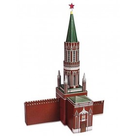 Keranova keranova254&nbsp;22&nbsp;x 11&nbsp;x 30&nbsp;cm Clever Papier Historique Bâtiments la Tour St. Nicholas Moscou Kremlin Puzzle 3D
