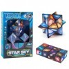 BSNRDX Magique, Magic Star 2 en 1 Cube Magique du Ciel Etoilé Cube Transformant Jouet Anti-Stress 3D Puzzle Infini Magic pour