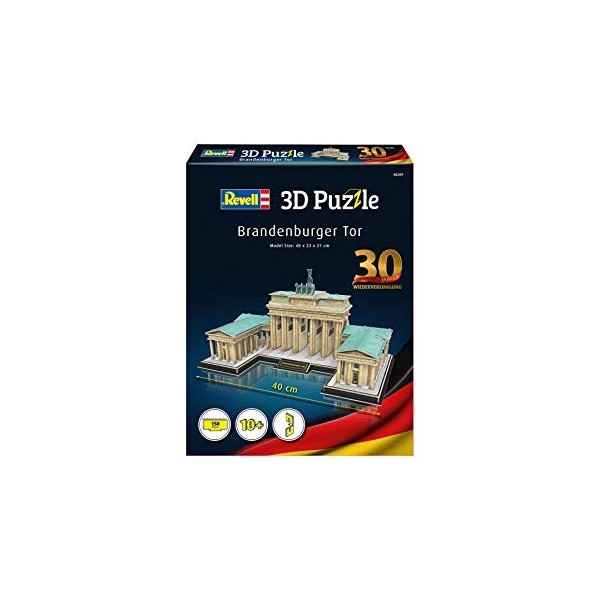 Revell 3D Puzzles- Revell 3D-00209-Porte de Brandebourg 30è Anniversaire à Construire Puzzle 3D, 209