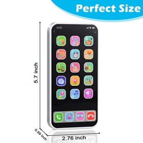 Jouet téléphone pour garçons et filles de 1 à 3 ans, jouet pour téléphone portable de 6, 12, 24 mois, jouets pour enfants de 
