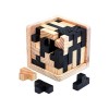 HADAVAKA Casse-tête en Bois, Tetris Jigsaw Brain Teaser Jouet, Jouet De Construction Géométrique 3D, Blocs en Forme De T/L, J