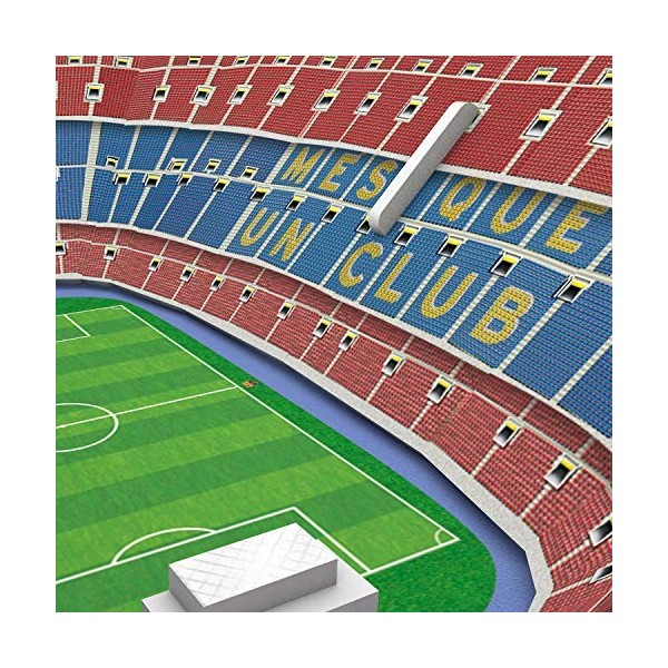 Kick Off- 34010 - Puzzle 3D Mini Stade NOU Camp 2019, Multicolore - version espagnole