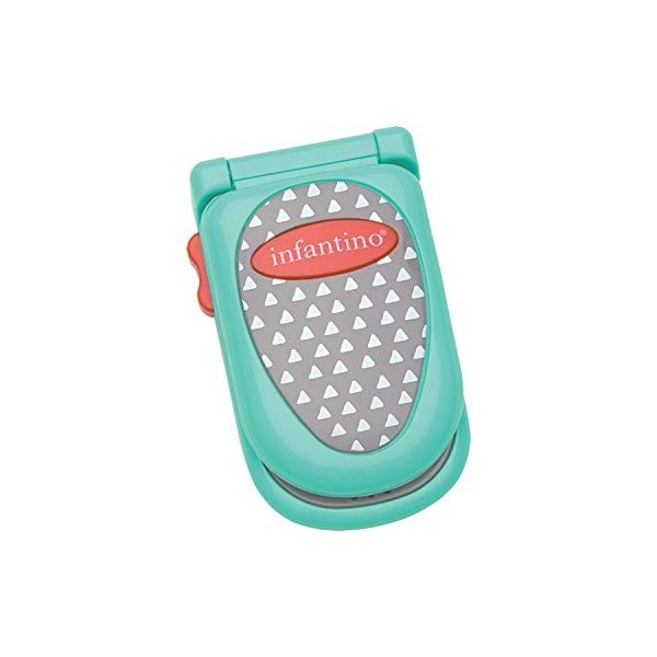 INFANTINO Mini-me Pretend set cadeau Téléphone Flip and Peek avec porte-clés Music & Lights, facile à saisir pour le développ