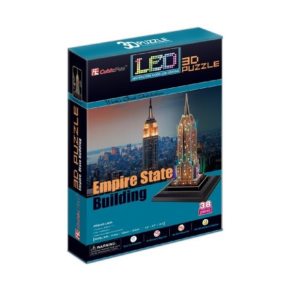 CubicFun Empire State Building New York USA LED 3D Puzzle