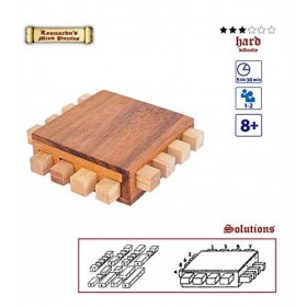 Logica Jeux Art. Processeur - Casse-tête 3D en Bois - Jeux Éducatif 3D - Difficulté 3/6 Difficile - Leonardo da Vinci Collect