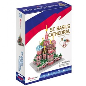 Party town San Basilio Enfants – Maquette à Monter pour Adultes Puzzle 3D – Jeu de Montage – 92 pièces, C239H, Bleu