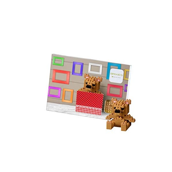 Brixies 220.024 Carte Postale Ours en Peluche 3D Puzzle