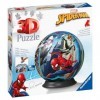 Ravensburger - Puzzle 3D Ball - Spider-Man - A partir de 6 Ans - 72 pièces numérotées à Assembler sans Colle - Support Inclus