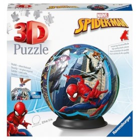Ravensburger - Puzzle 3D Ball - Spider-Man - A partir de 6 Ans - 72 pièces numérotées à Assembler sans Colle - Support Inclus