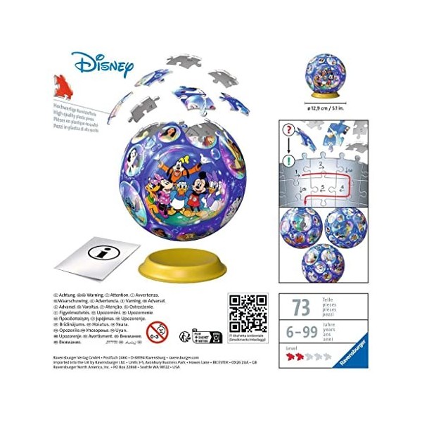 Ravensburger- Disney Classique Puzzle 3D, 11561