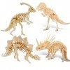 Puzzle 3D,Puzzle en Bois,Puzzle 3D en Bois,Puzzle 3D Dinosaure,Puzzles 3D pour Adultes ou Enfants,Modèle Dinosaure DIY 3D,Jou