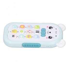 minifinker Téléphone bébé électronique, Petit Volume réglable éducatif téléphone Portable Jouet Simulation Enfants Cadeau pou