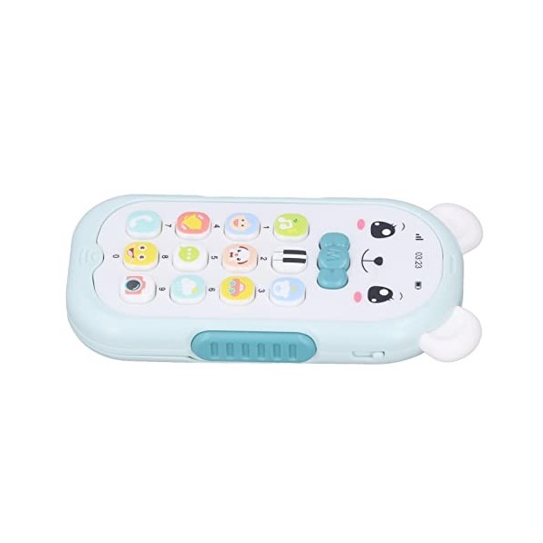 minifinker Téléphone bébé électronique, Petit Volume réglable éducatif téléphone Portable Jouet Simulation Enfants Cadeau pou