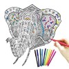 Yibin Peinture à colorier dart | Jouets coloriage Puzzle 3D - Kit Peinture 3D éducatif Portable avec 10 stylos coloriage, Ca