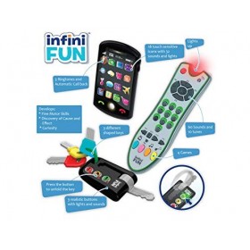 KURIO 3 télécommande Authentique, téléphone Portable et clé de Voiture, kit de Jeu Technique pour Enfants, I0889, Trio