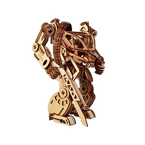 Puzzle en Bois 3D Robot à Monter soi-même Armure mécanique Modèle Kit dartisanat en Bois Kits découpés au Laser Idéal Cadeau