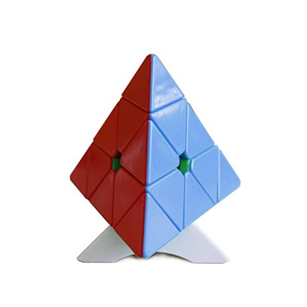 FunnyGoo YuXin Little Magic 3x3 Pyraminx M Triangle Pyramide Cubes de Puzzle Magiques M Jinzita Puzzle 3D Tournant Cube Multi