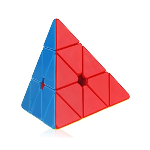 FunnyGoo YuXin Little Magic 3x3 Pyraminx M Triangle Pyramide Cubes de Puzzle Magiques M Jinzita Puzzle 3D Tournant Cube Multi