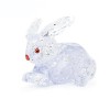 BTYYIHEX Casse-tête en cristal 3D en forme de lapin, casse-tête en cristal pour puzzles de 16 ans et plus, 56 pièces blanc 