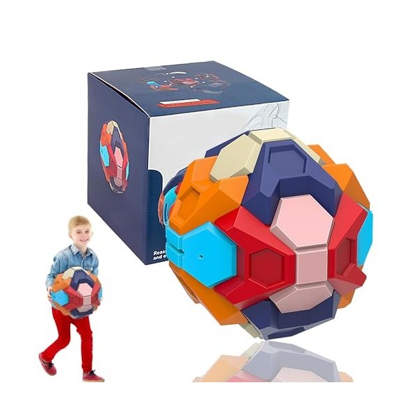 SYXLS Puzzle Boule Tirelire, Boule Enfants Jouets Educatifs 3D Puzzle pour Enfants Banque de Dépôt Assemblé Boîte de Dépôt Ed