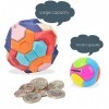 SYXLS Puzzle Boule Tirelire, Boule Enfants Jouets Educatifs 3D Puzzle pour Enfants Banque de Dépôt Assemblé Boîte de Dépôt Ed