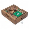 Le Football: Taquin du Cerveau 3D Fait à la Main - Bois Puzzle 3D - Casse Tete Jeu de logique. Puzzle 3D pour Enfants Adulte 