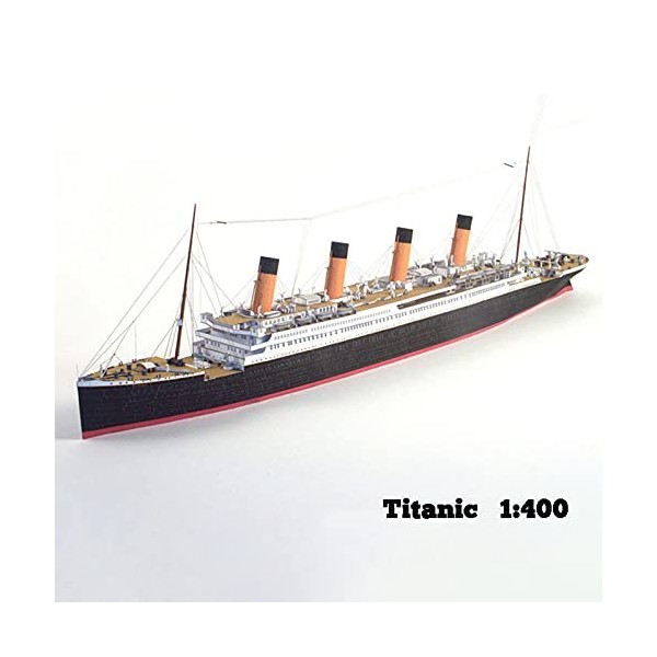 Exquis 3D Titanic Ship Puzzle Assembler Papier Kit Objets Décoration de Ornements