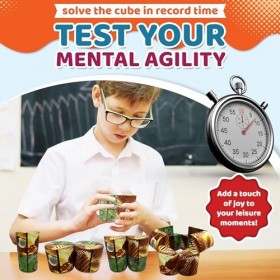 MoniDecor Cube magique 3D cube infini puzzle cube puzzle pour enfants et adultes mécanique 