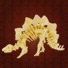 LOGICA GIOCHI Puzzle 3D - Stegosaurus - 27x8x15 cm, 43 pièces à colorier