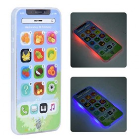 Bébé Jouet Téléphone, 1-6 Ans Enfants LED Musique Apprentissage Éducation  Mobile Jouets pour Enfants Jouant Filles Garçons Faux Téléphones Toddler