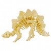 LOGICA GIOCHI Puzzle 3D - Stegosaurus - 27x8x15 cm, 43 pièces à colorier