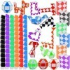 Funmo 24 Pièces Serpent Magique avec 24 Blocs, Snake Puzzle Cube Magie Serpent Mini Twist Puzzle Twisty Toy pour Adultes et E