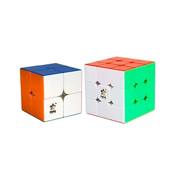 FunnyGoo Pack Contenant Deux Packs Cube de Vitesse YuXin Little Magic, Cube de Vitesse YuXin Little Magic 2x2x2 + 3x3x3 Cube 