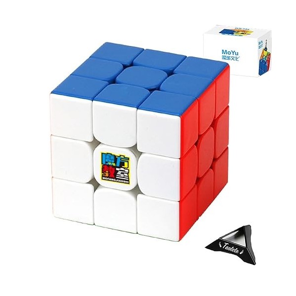 Speed Cube, MOYU RS3M 2020 3x3 Cube de Vitesse Magnétique Version Cube Magique Puzzle Cube Élasticité réglable pour Tourner e