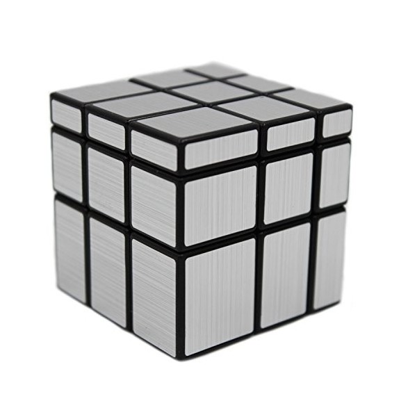 MEISHINE Cube magique en or avec miroir Cube magique Intelligence magique Cube de vitesse Jeu de puzzle Cube Speed Magic Cube