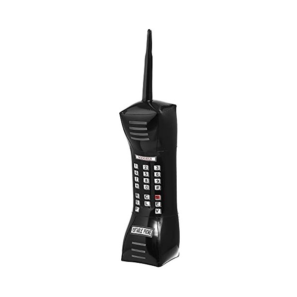 Widmann- Téléphone Portable Gonflable, 11008782, Noir, Taille Unique