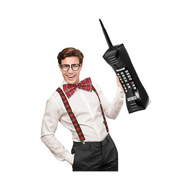Widmann- Téléphone Portable Gonflable, 11008782, Noir, Taille Unique