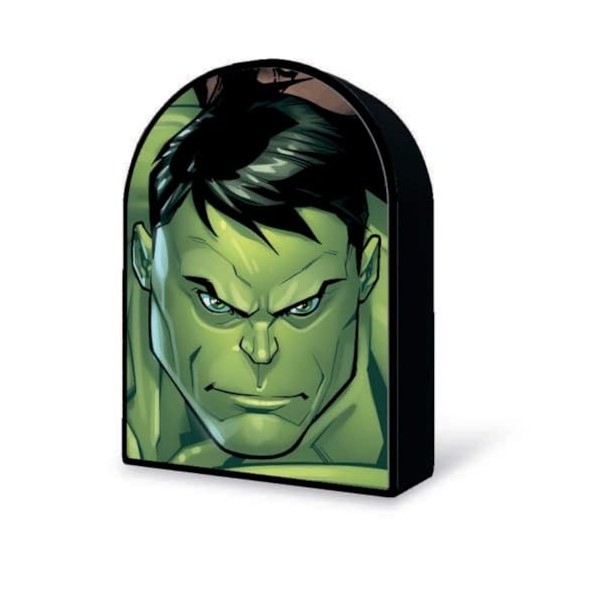 Grandi Giochi Marvel Avengers Hulk Puzzle lenticulaire Vertical avec 300 pièces incluses et boîte en Fer Blanc avec Effet 3D-