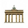 Keranova keranova346 échelle 1 : 160 19 x 19 x 7,5 x 15,5 cm Clever Papier Porte de Brandebourg Berlin/Allemagne/Puzzle 3D 7